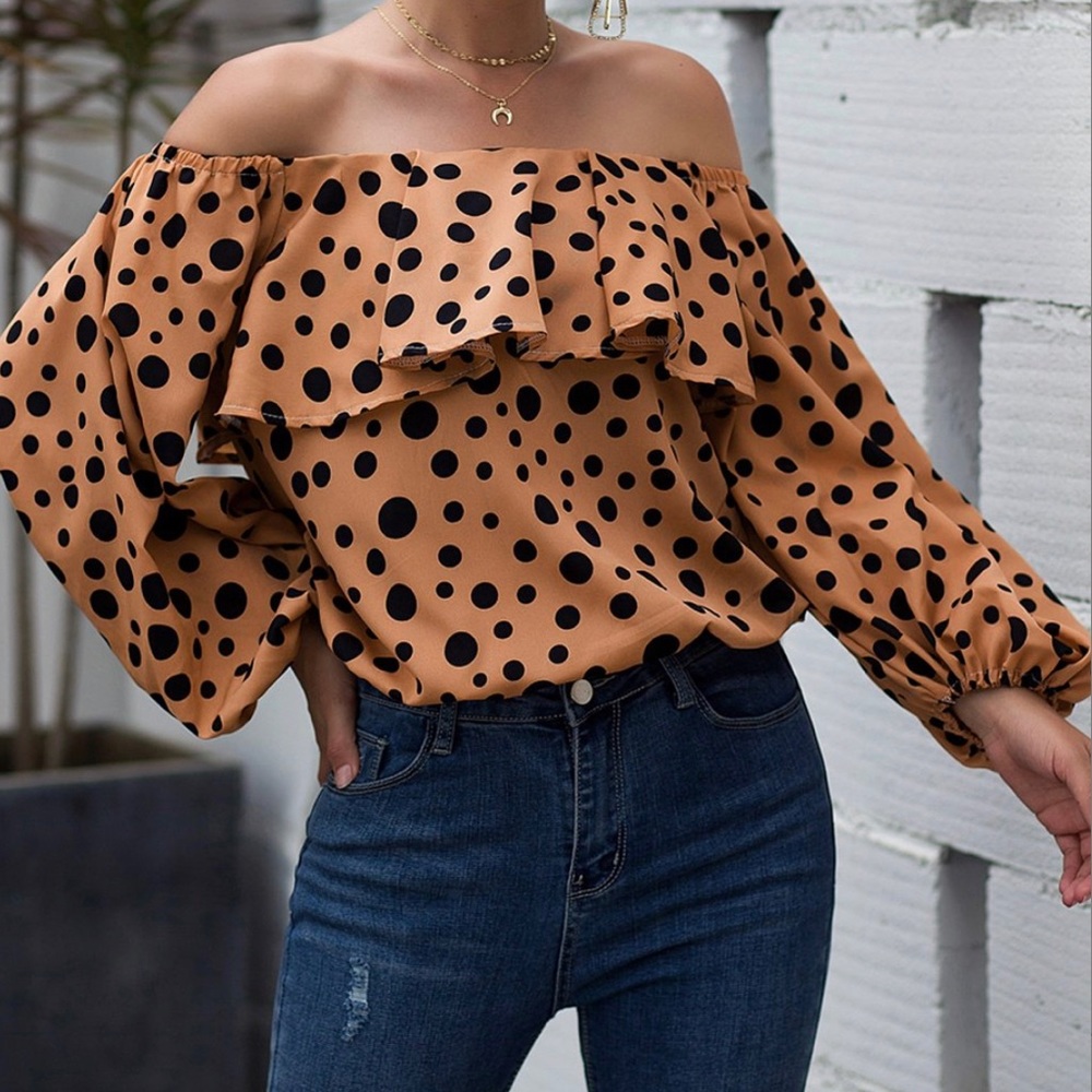 Beautiful off the shoulder blouse